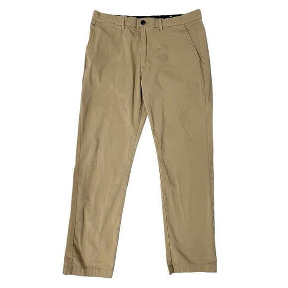 Goodfellow & Co Men’s Hennepin Tech Slim Tan Wrinkle Resistant Pants - Size 36 - Picture 1 of 14